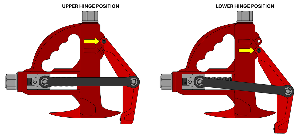 Dual-position clamp hinge